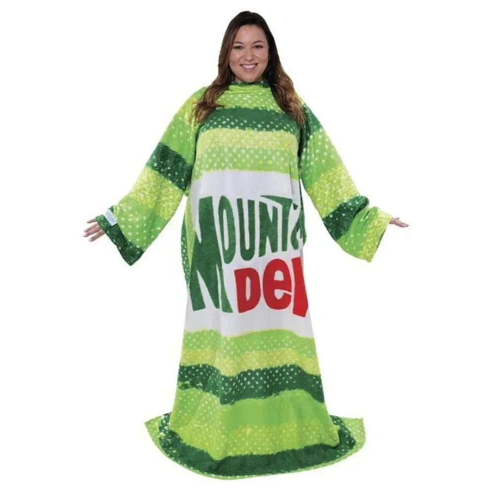 Mt. Dew Throwback SNUGGIE The Original Wearable Soft Fleece Gamer Blanket NEW